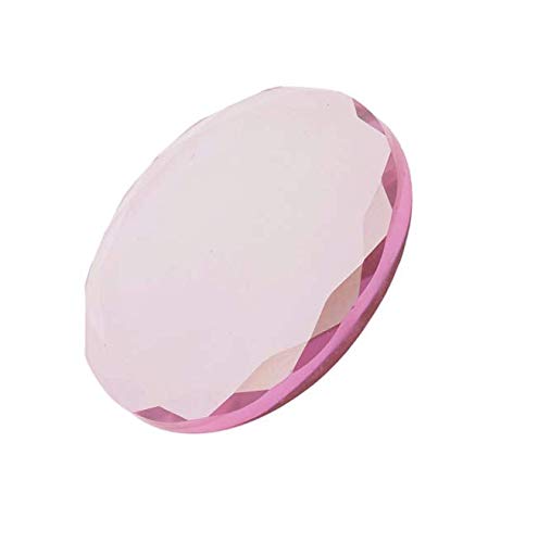Cristal Rosado Redondo para Pegamento de Extensiones de Pestañas
