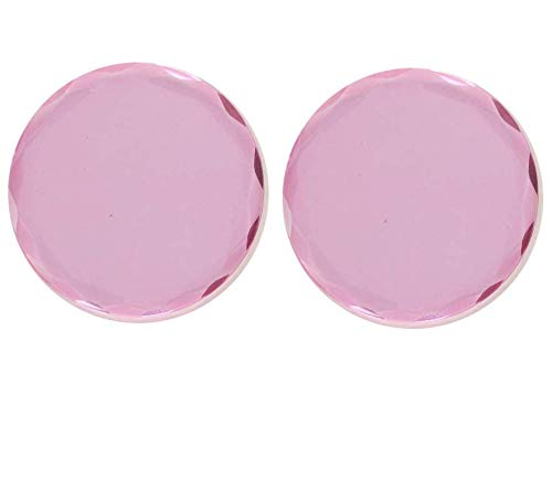 Cristal Rosado Redondo para Pegamento de Extensiones de Pestañas